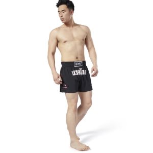 Spodenki Męskie Reebok Combat x InFightStyle Tech Thai Czarne PL 47LHSWO